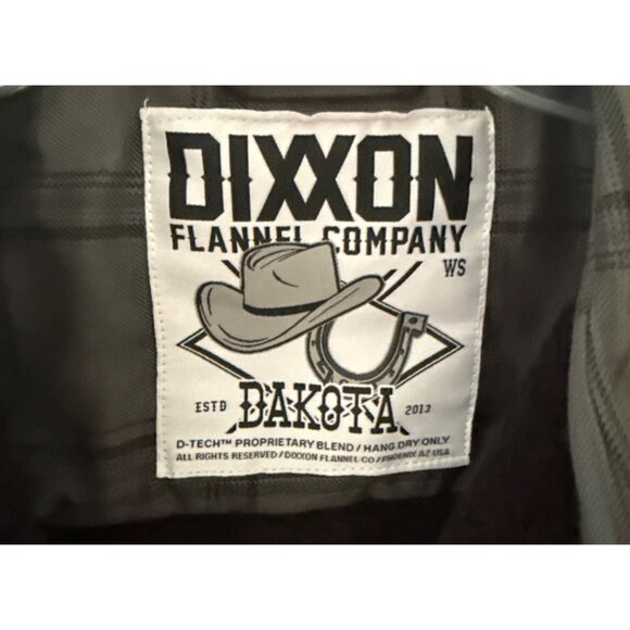Dixxon Flannel Company Dakota Womens Jacket Snap Button Shacket Small Grey Plaid - Picture 6 of 8